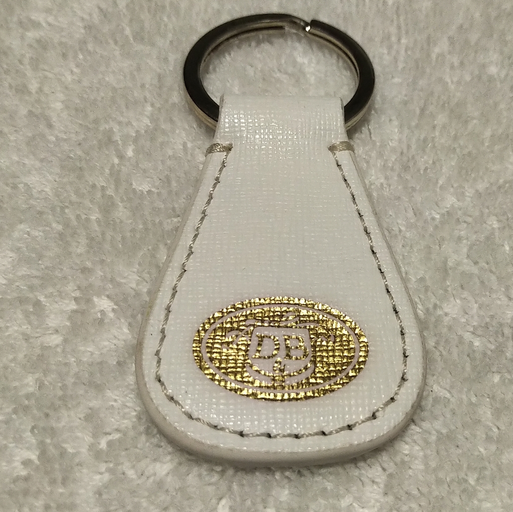 Brand New Dooney  Bourke White Leather Keychain